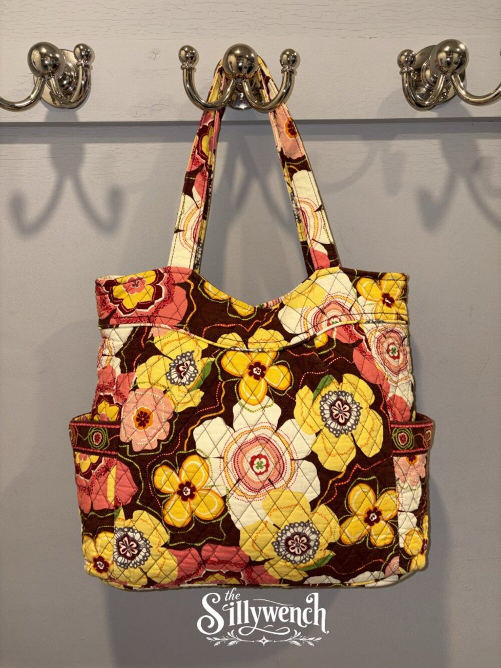 Vera Bradley Buttercup Large Zippered Tote